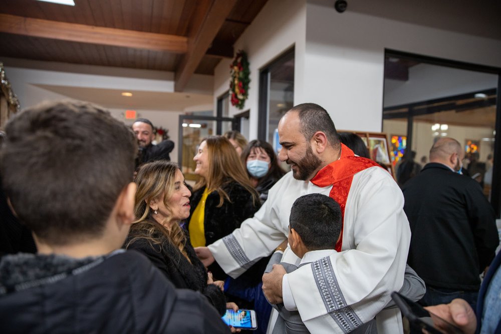  Parishioners were excited to celebrate with the Subdeacon, who is scheduled to be ordained a priest in 2023. 