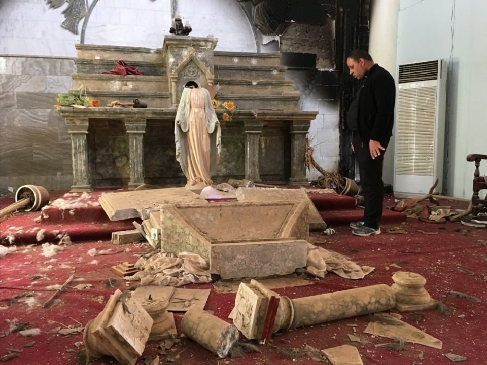  Al-Tahera, a Syriac-Catholic church in Mosul’s old Christian quarter that lay in ruins in December of 2019, is now being restored by UNESCO.  Photo by Hadani Ditmars 