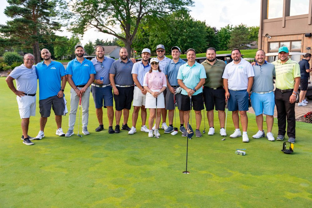 The players who participated in the putting contest. The winner, Cal Dabish, donated his winnings back to the CACC. 