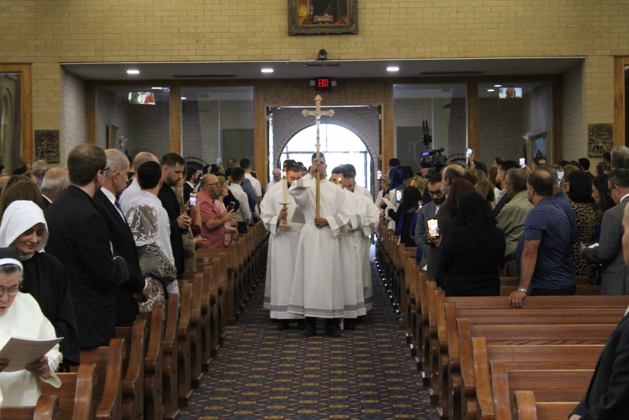  Chaldean seminarians leading the procession for the Ordination Mass. 