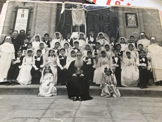  Basrah Chaldean School Communion celebration with nuns and clergy. 