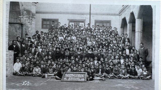  Al-Tahira Primary School in Baghdad (est. 1920) students and teaching staff. 