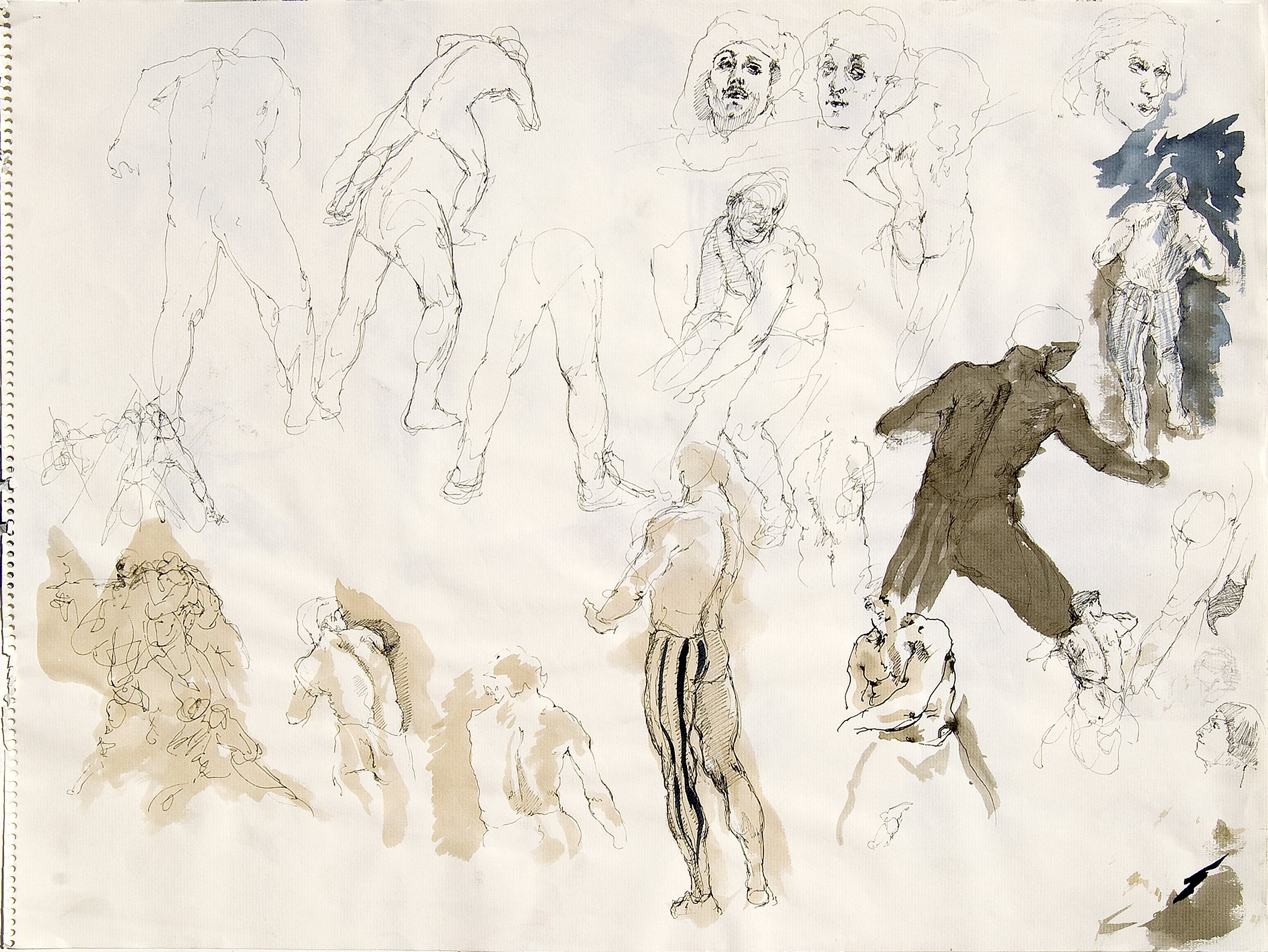 Studies for a painting of a mad king
