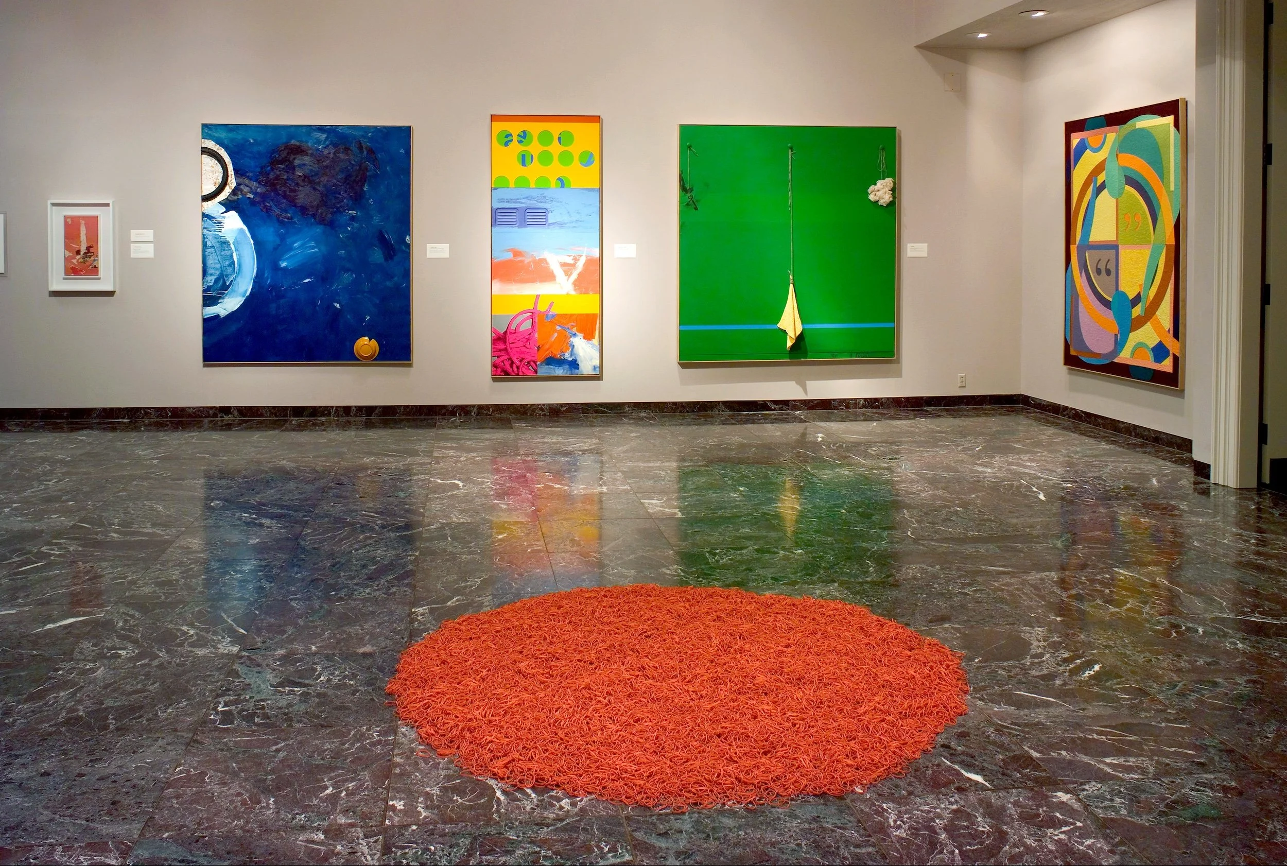  Installation view of  An Abstract Alphabet: New Works by Stephen T. Johnson , Spencer Museum of Art, University of Kansas, Lawrence, Kansas, 2007. 