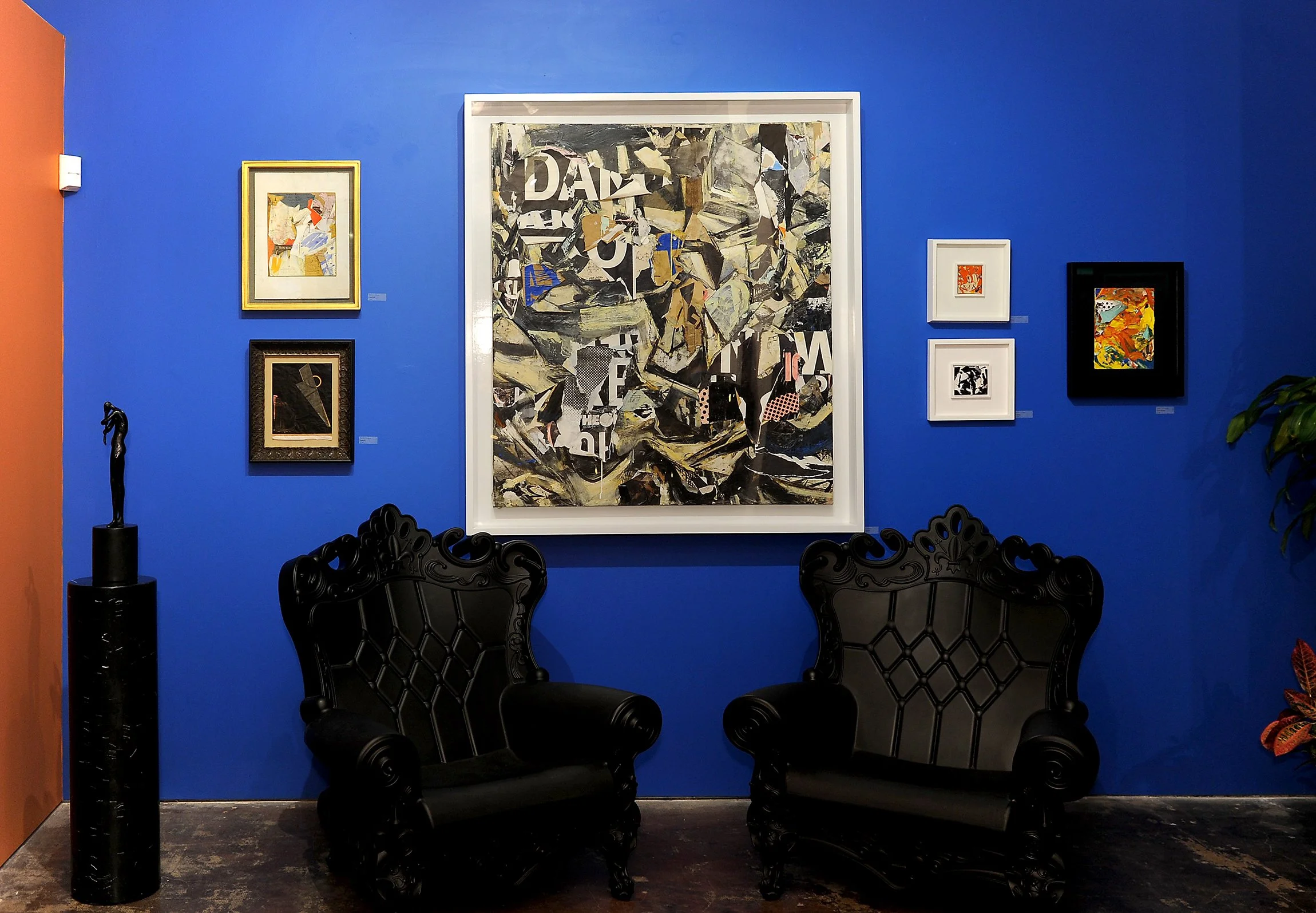  Installation view of  ABSTRACTIONS by Stephen T. Johnson , Weinberger Fine Art, 2012. 