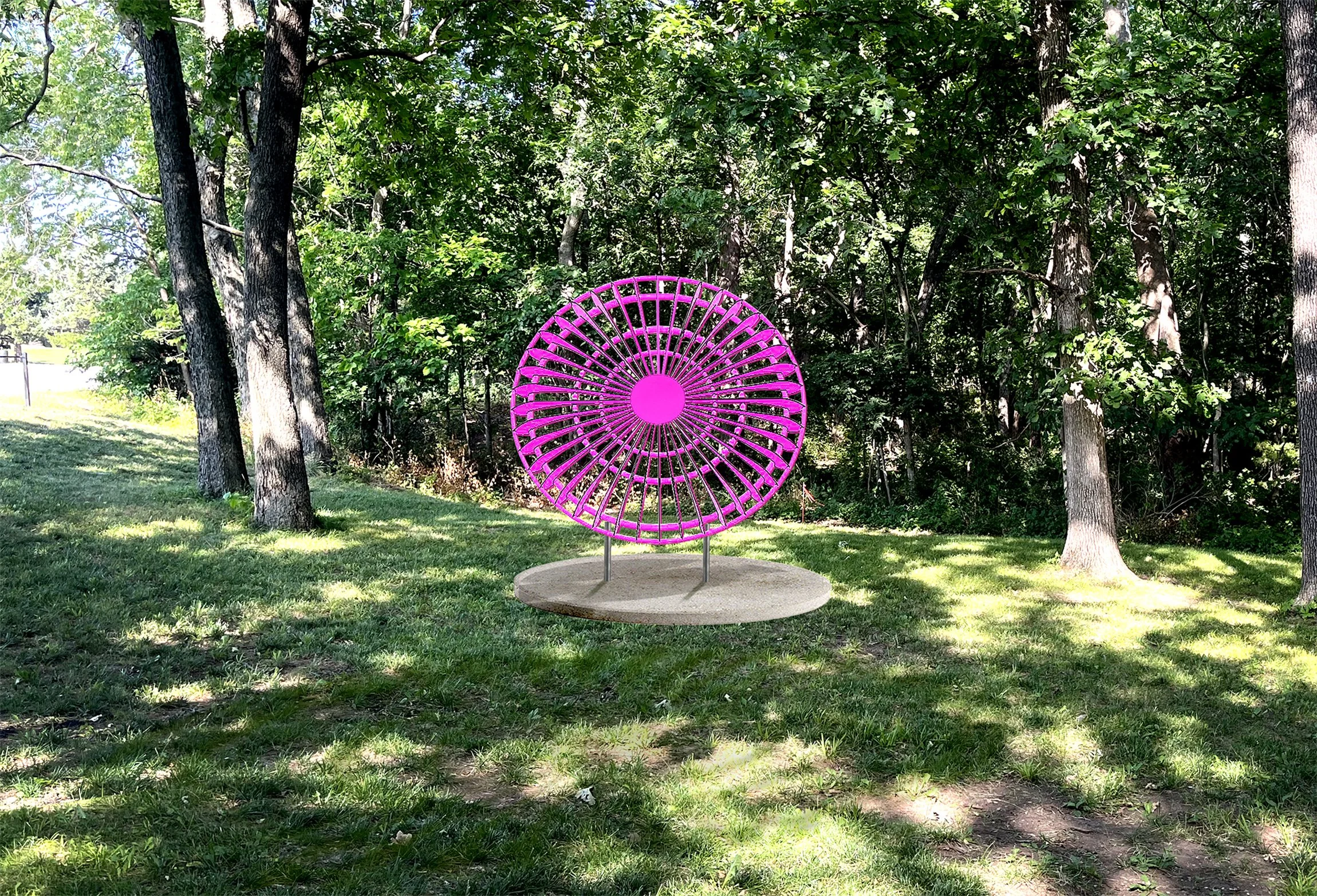 Disc-O-graphs©: Proposal for artwork for Art Nine Disc Golf Course JCPRD Public Art Project