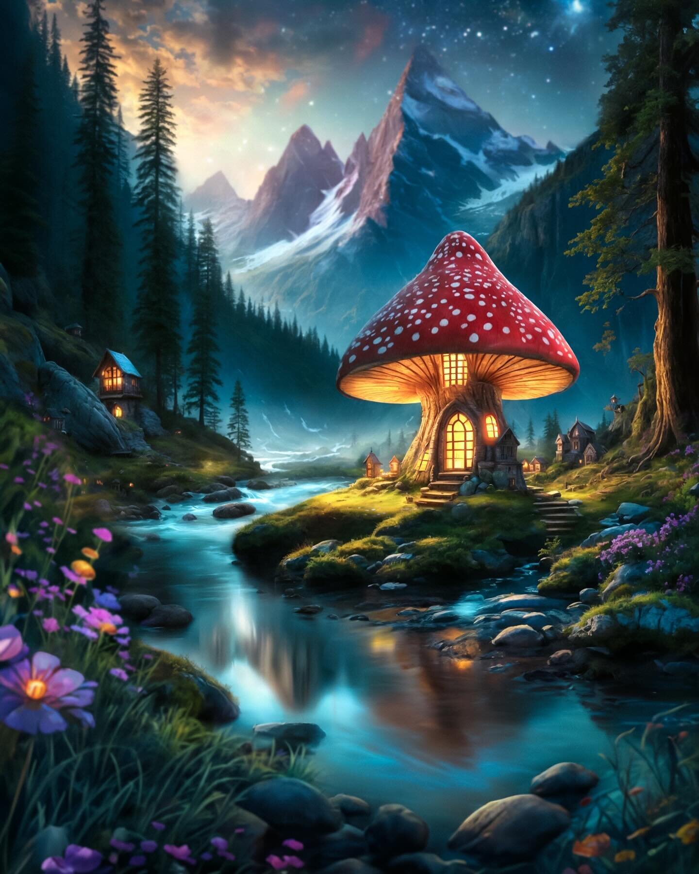 Who wants to live in this mushroom house with me? 🙋🏻&zwj;♀️🍄 

I&rsquo;m so obsessed with how this turned out!
Did a little sketch of this idea in the snow and had no idea my pen would bleed everywhere but I kind of like it!

Join me today on @ado