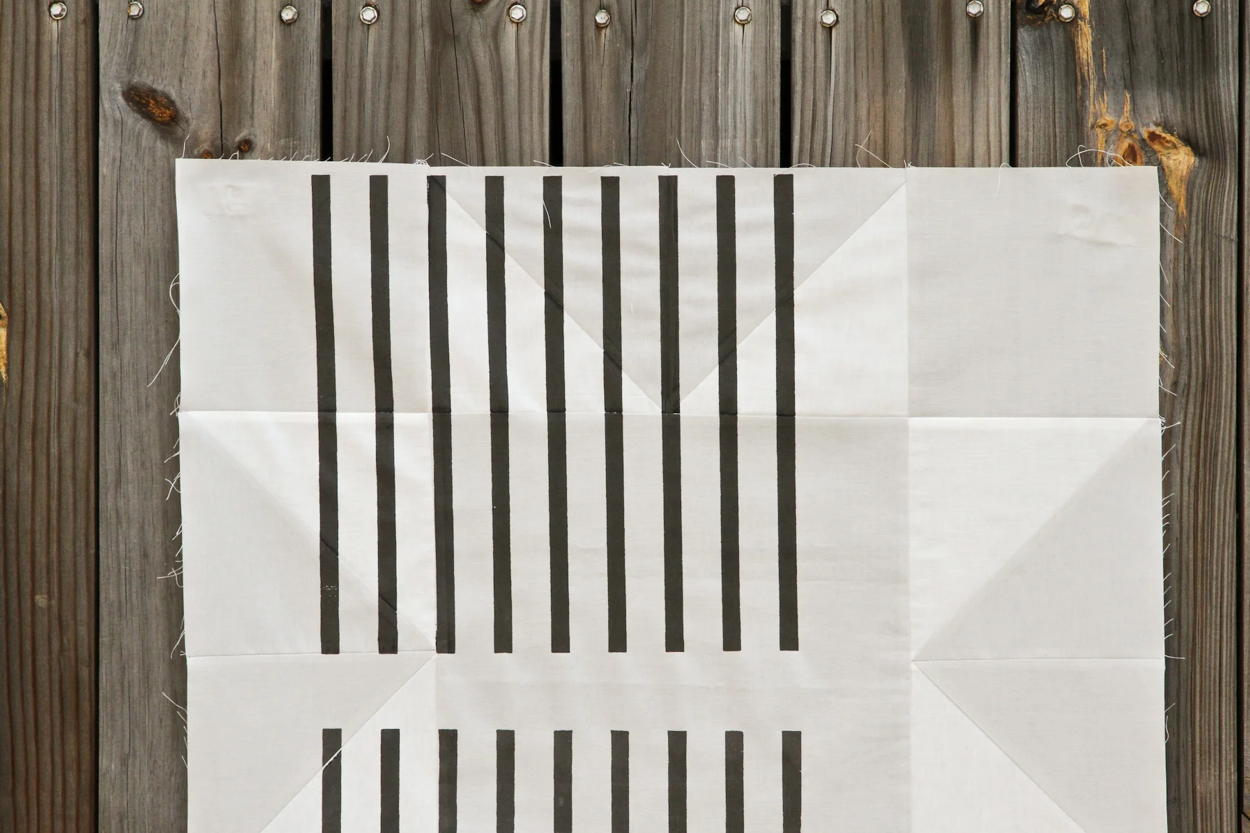 Lenten Twelve quilt sketch #3 with modern minimal black lines over-printed | Lovely and Enough