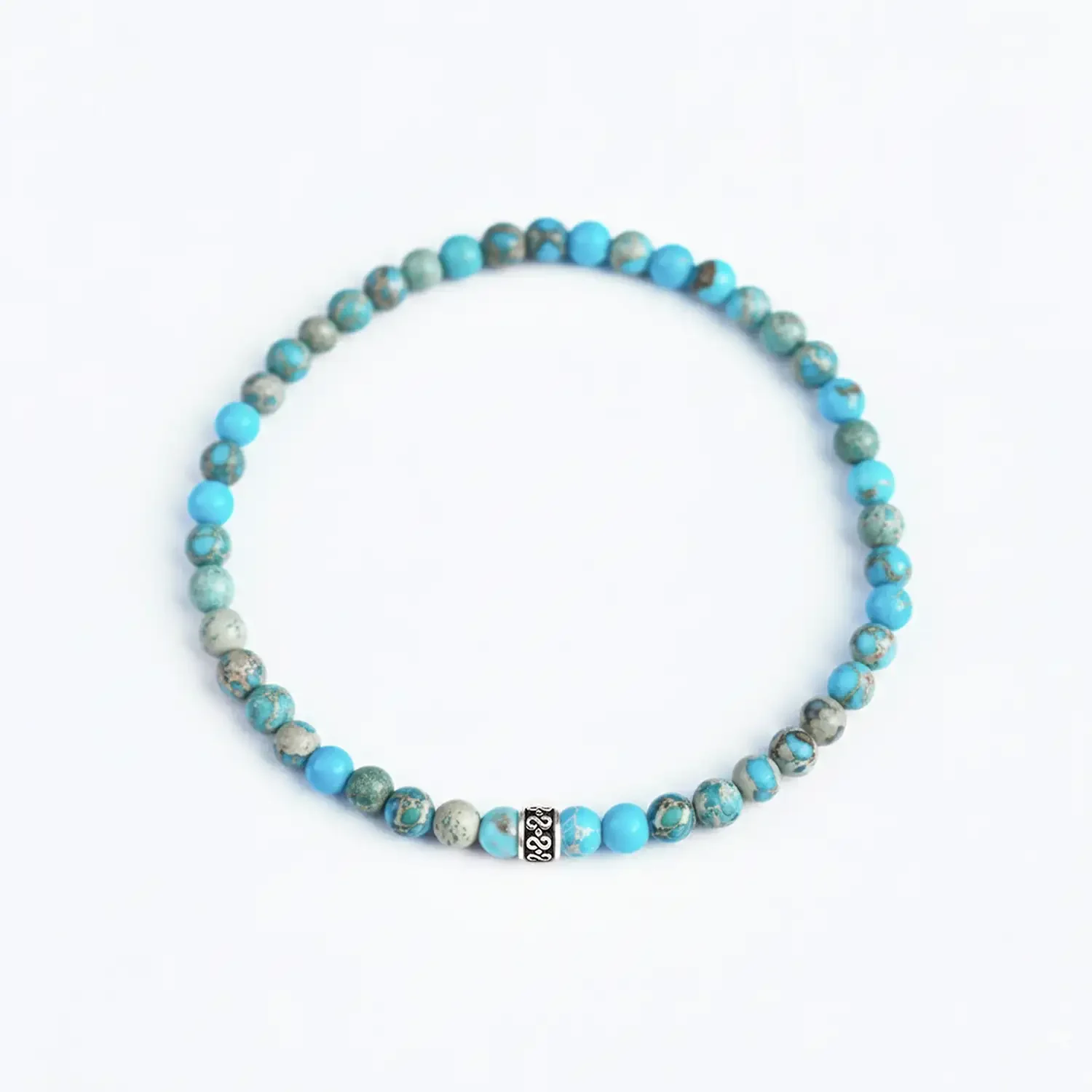 Ocean 4mm Silver Bracelet 02.webp