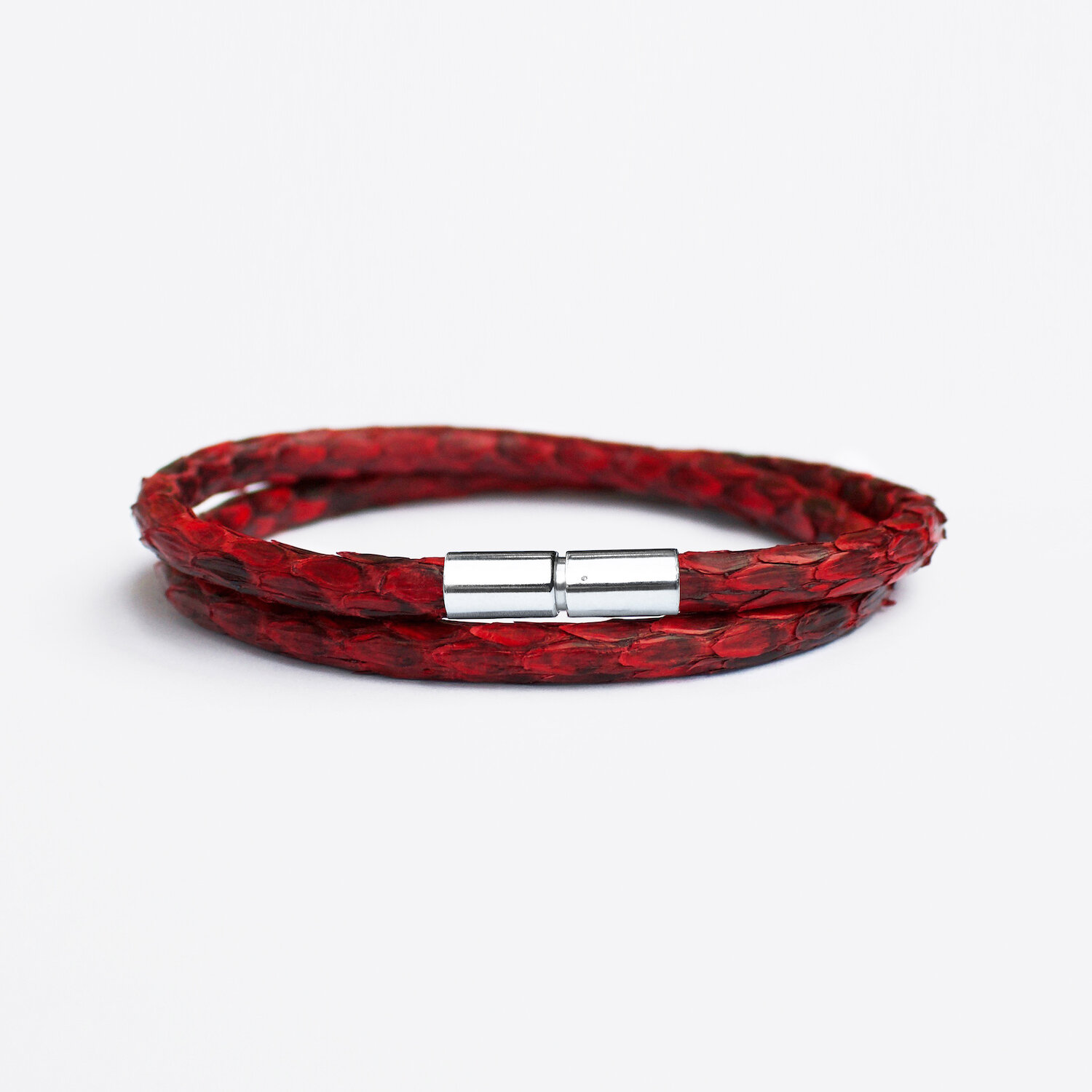 Blood Python Leather Bracelet 1.jpg