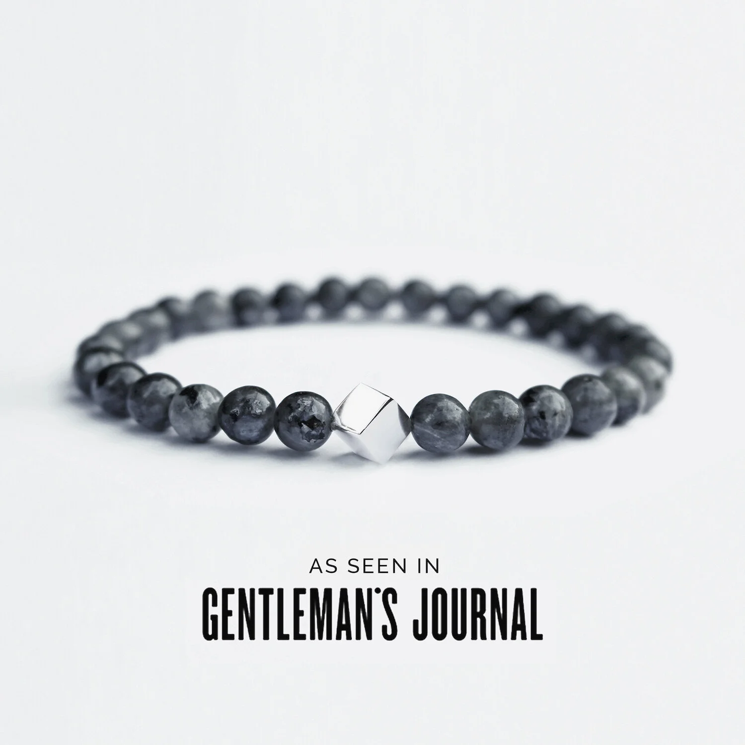 Gunmetal Silver Cube Bracelet 1.jpg