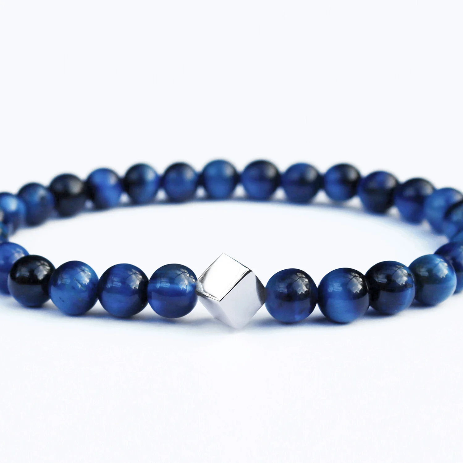 Blue Tiger Eye Silver Cube Bracelet 2.jpg
