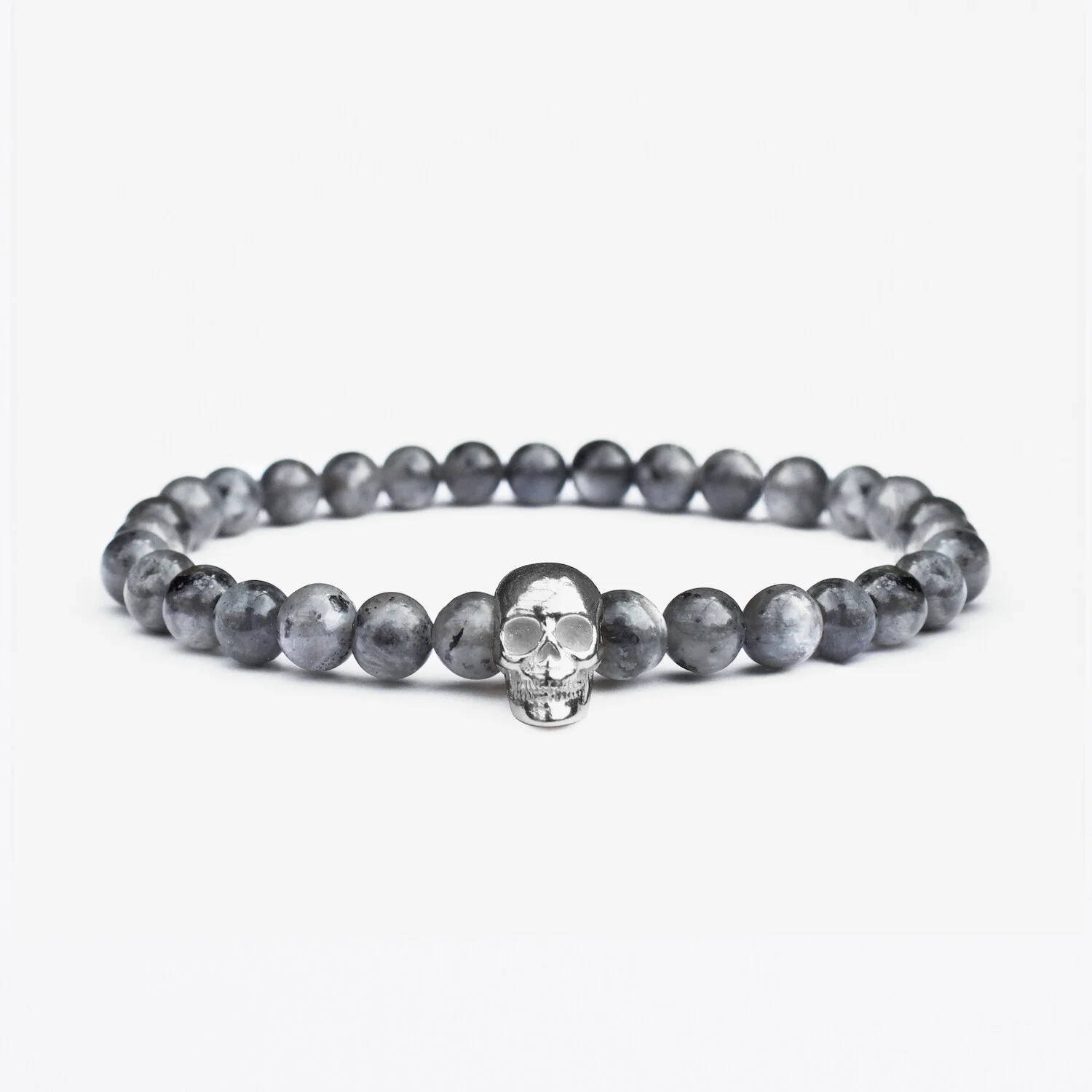 Gunmetal Silver Skull Bracelet 1.jpg