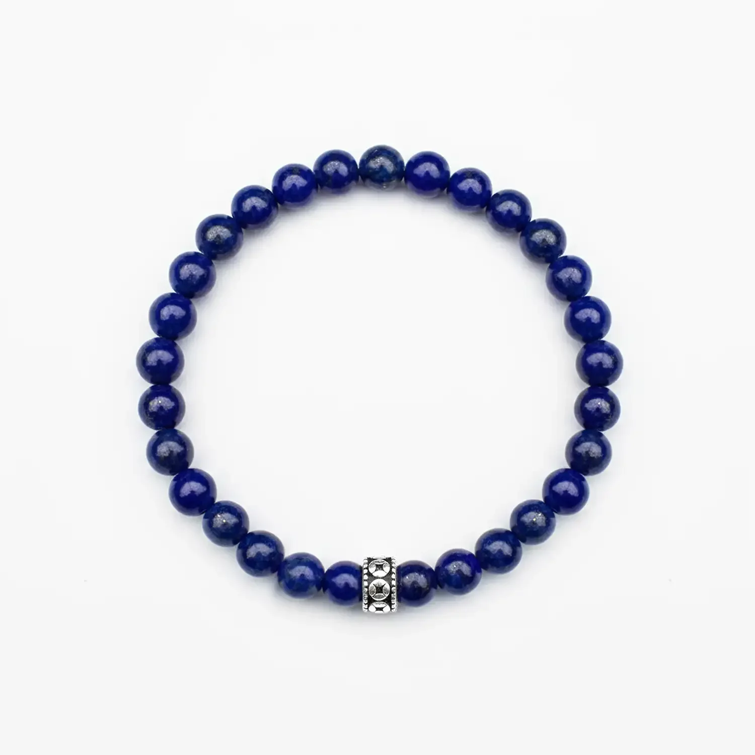 Deep Blue 6mm Silver Bracelet 02.webp