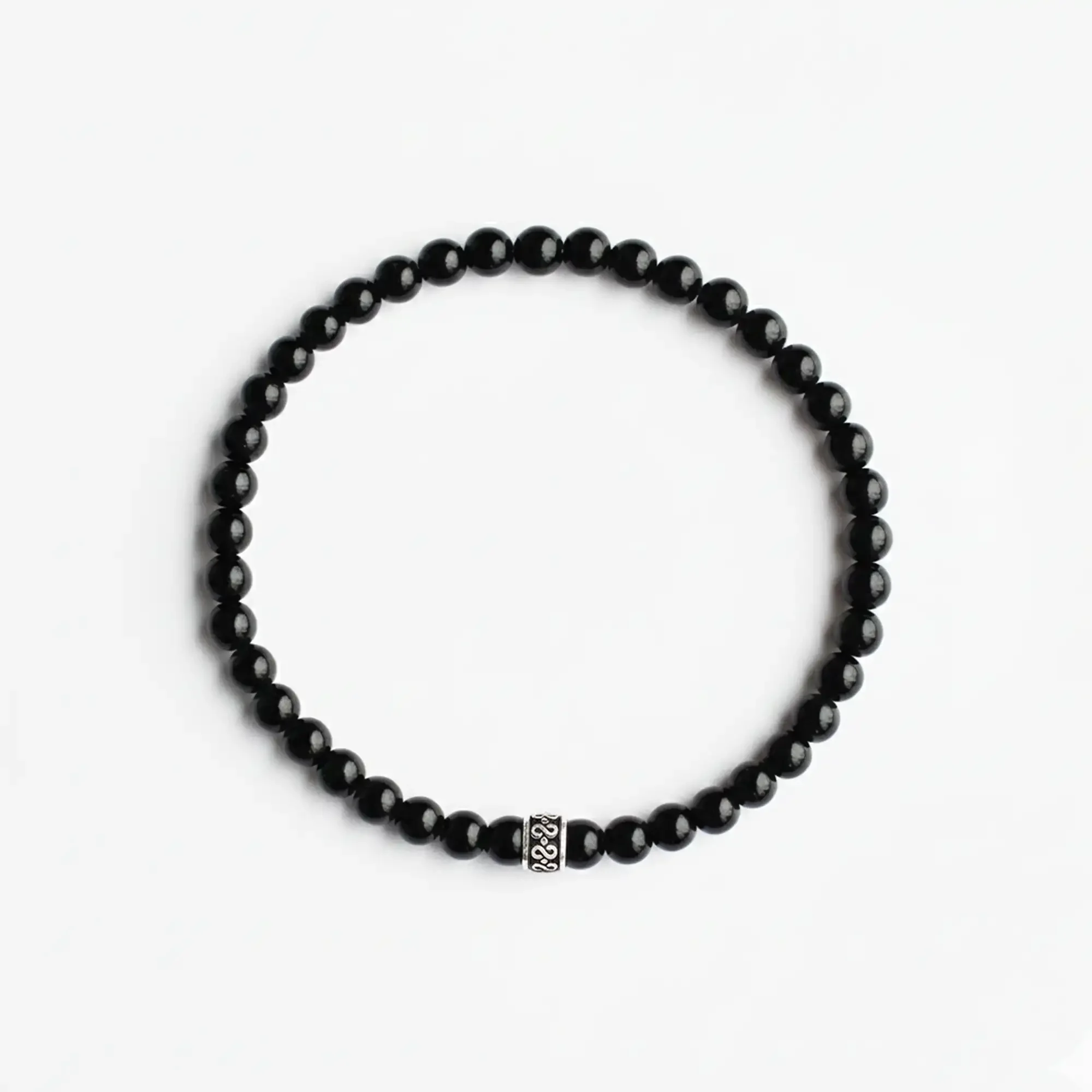 Black Onyx 4mm Silver Bracelet 02.webp