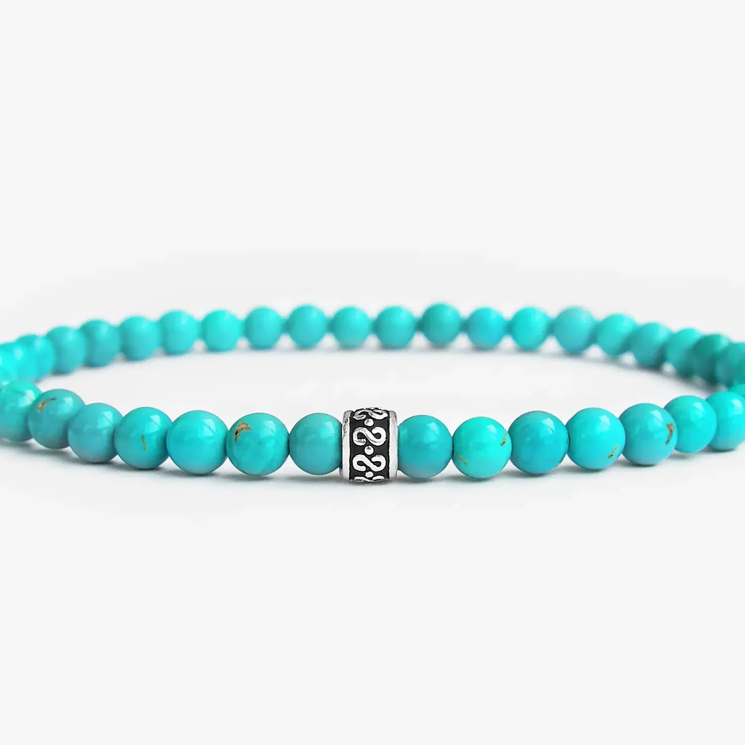 Turquoise 4mm Sterling Silver Bracelet 2.webp