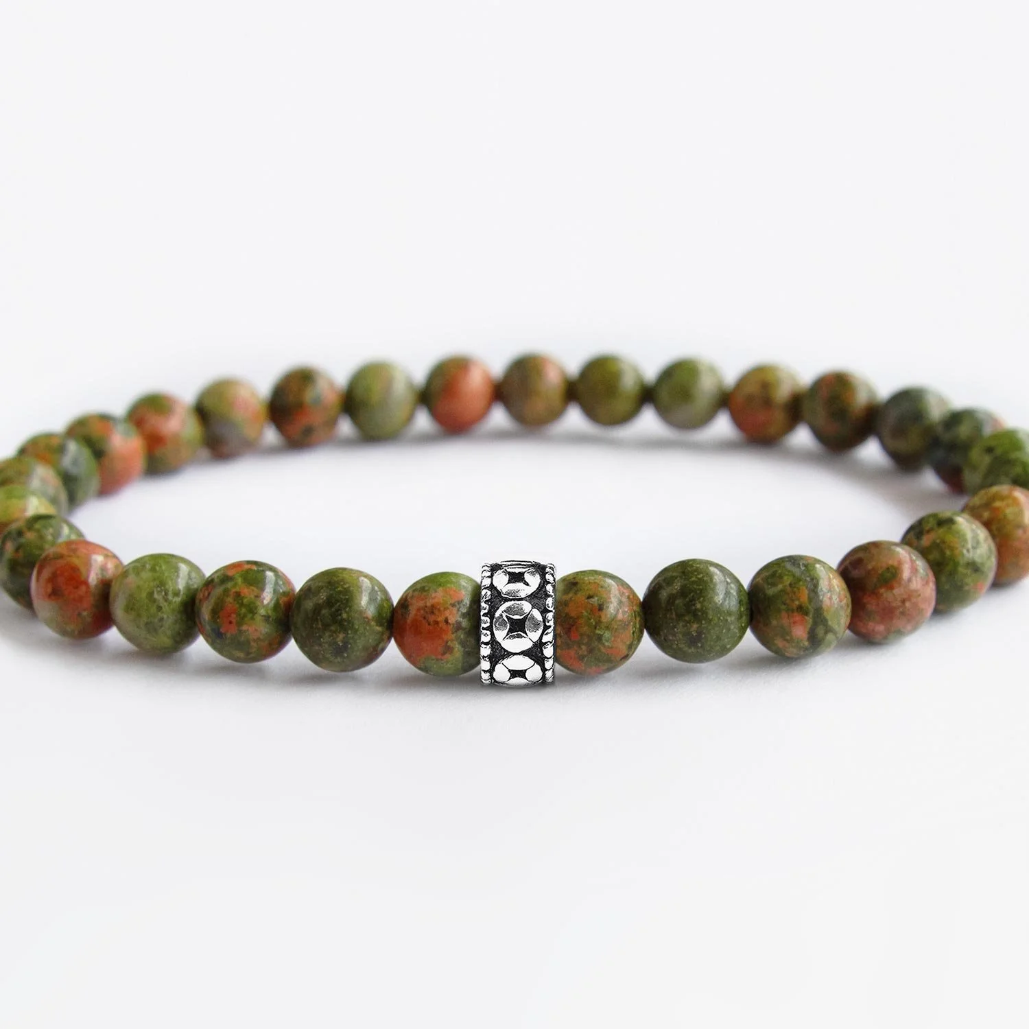 Unakite-6mm-Silver-Bracelet-2.jpg