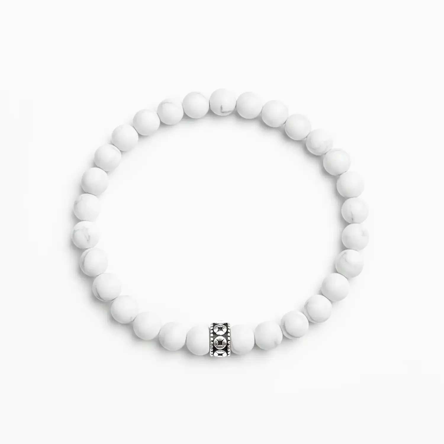 Snow 6mm Silver Bracelet 02.webp