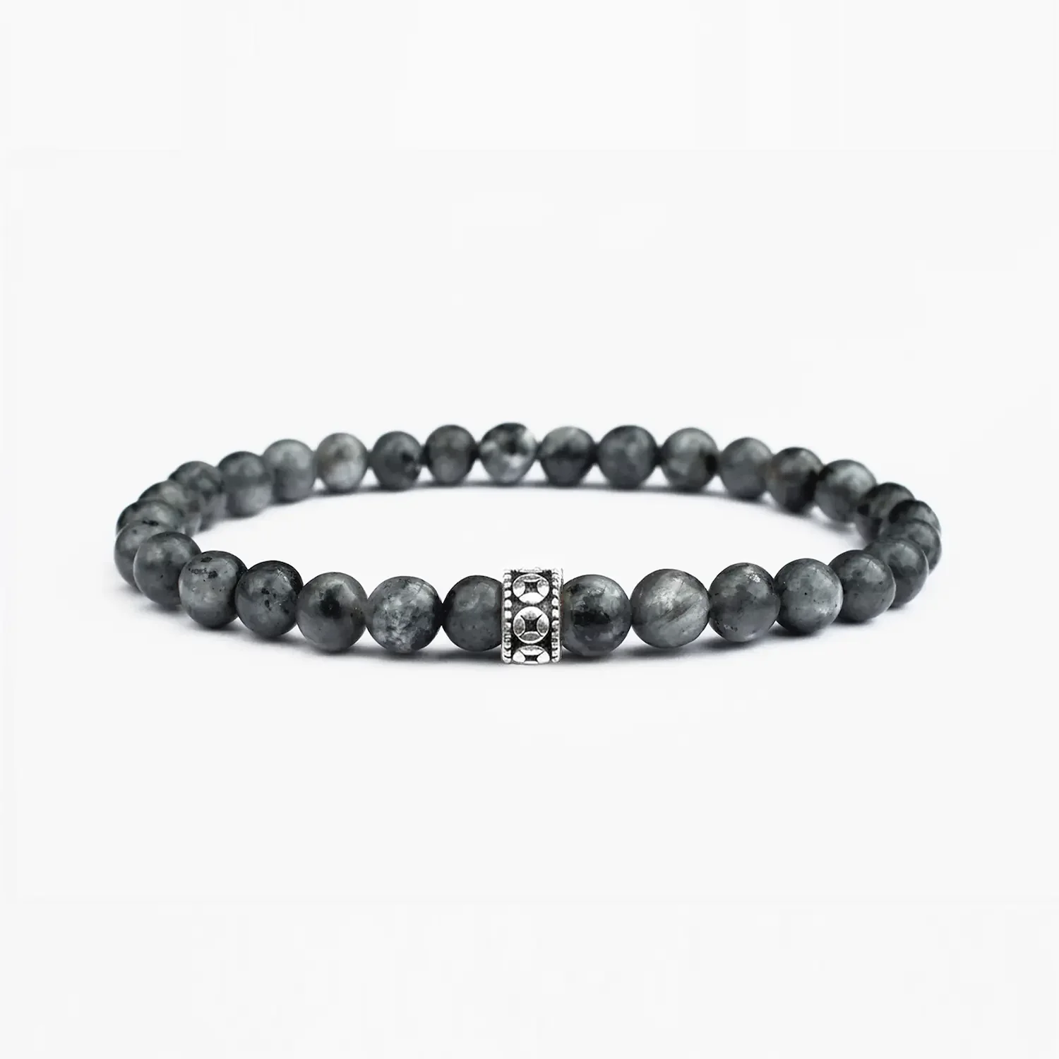 Gunmetal 6mm 925 Sterling Silver Bracelet