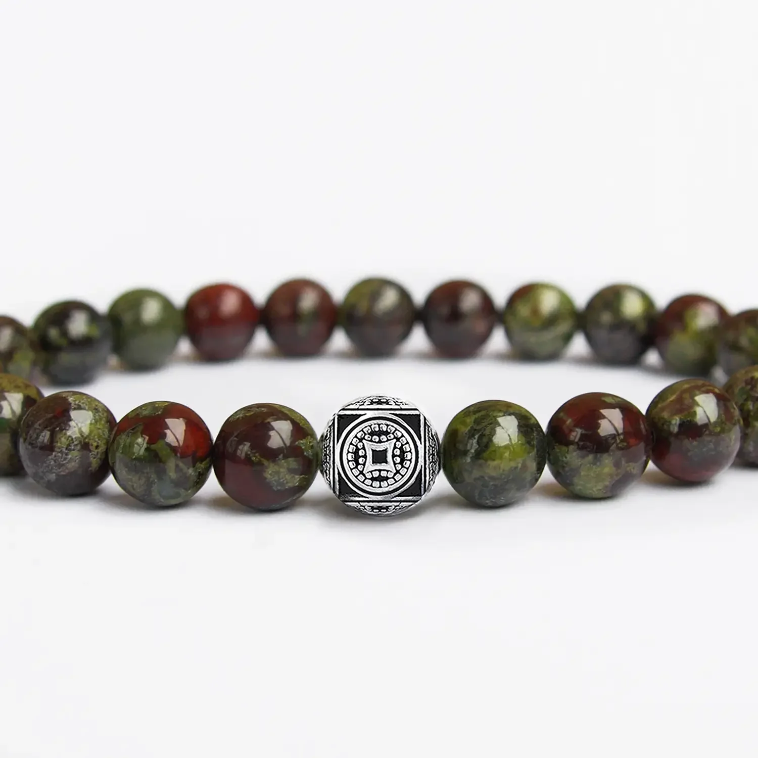 Bloodstone 8mm Silver Bracelet 2.webp