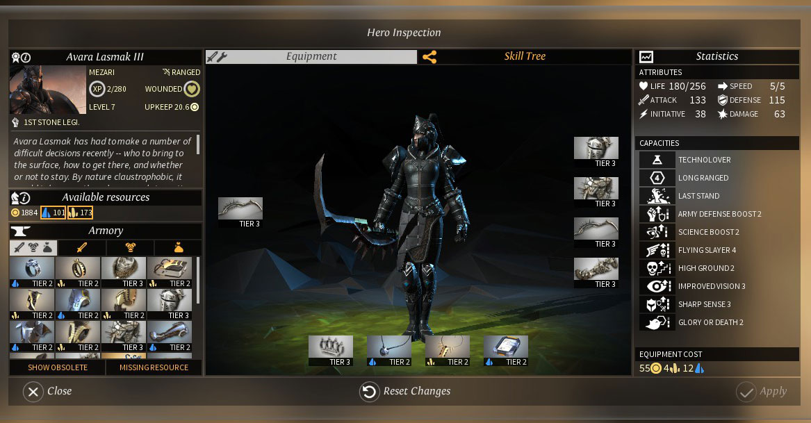 Hero page in Endless Legend. Source: kotaku.com.au