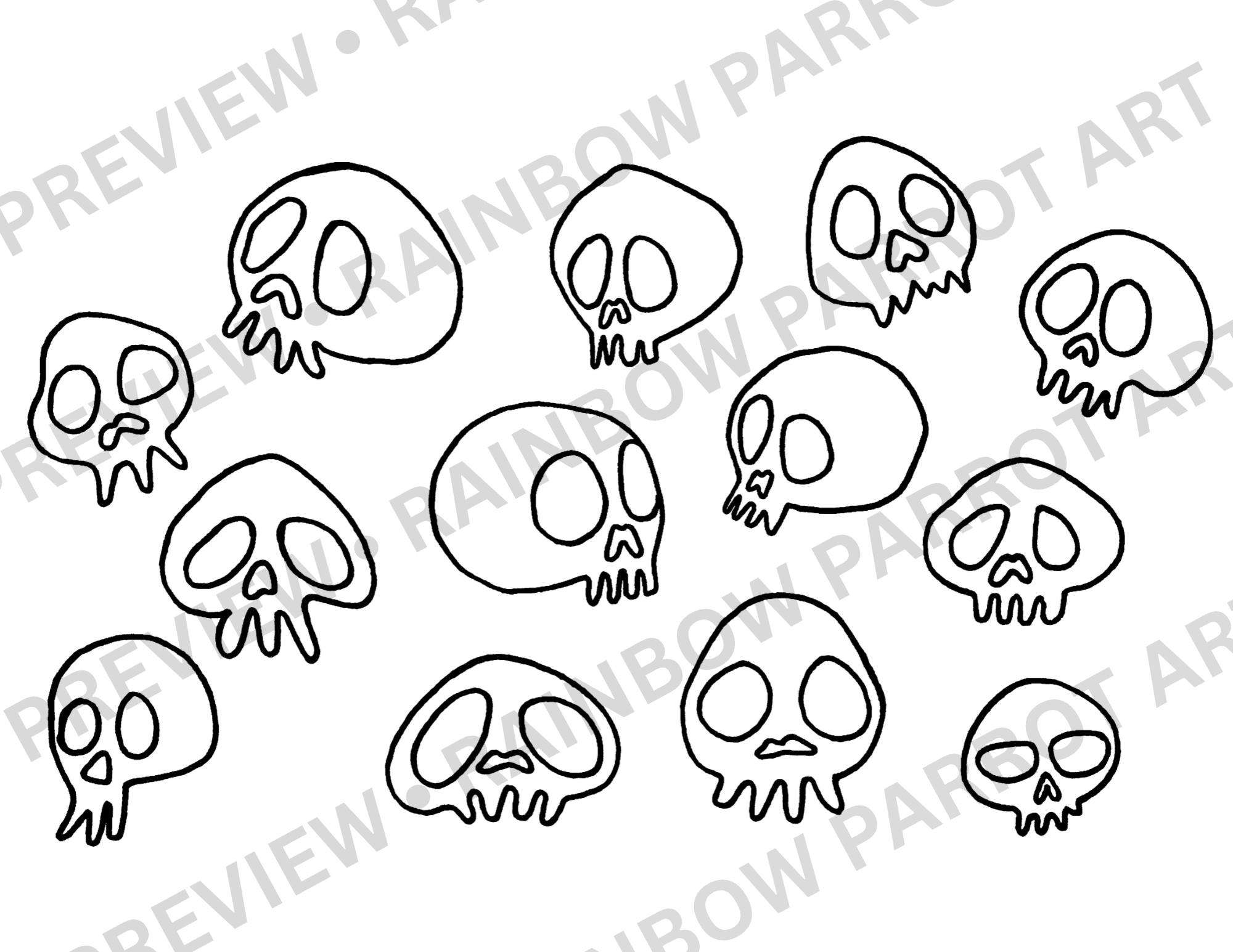 1 Preview Murakami Skull Template.png