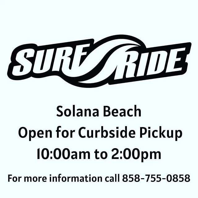 WE&rsquo;RE BACK!! Well sort of!! Starting Thursday in Solana Beach store only. We will be offering curbside pickup. We are going to try this on Tuesday, Thursday, Friday and Saturday from 10:00am-2:00pm. Mask and gloves will be worn! Thank you for y