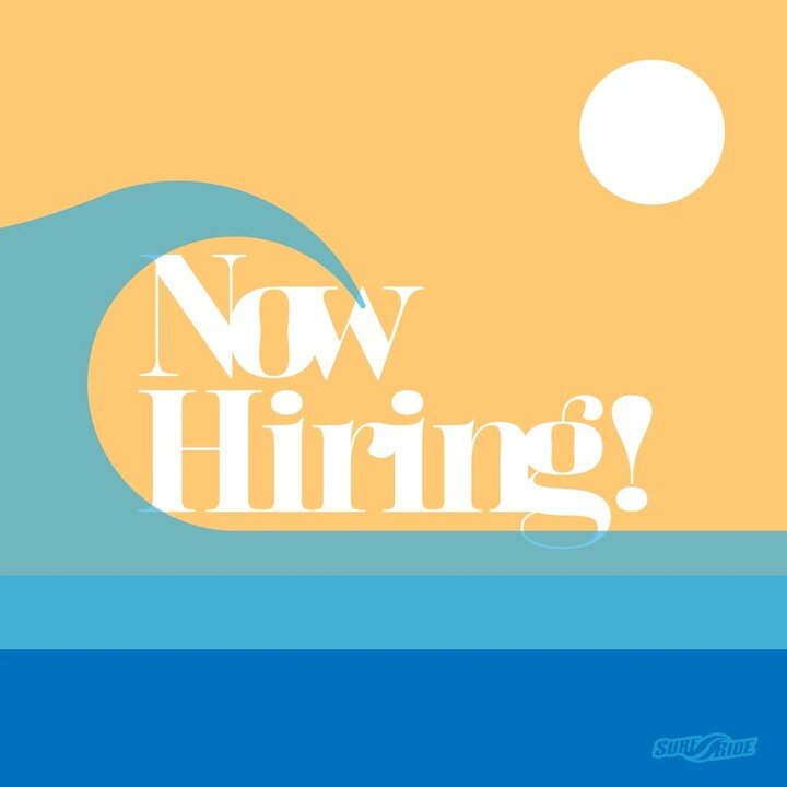 Surf Ride is now hiring for both our Oceanside and Solana Beach locations!! If you are looking for a fun way to spend your summer and make some extra money at the same time, stop by and fill out an application! We are looking to hire in the next 2 we