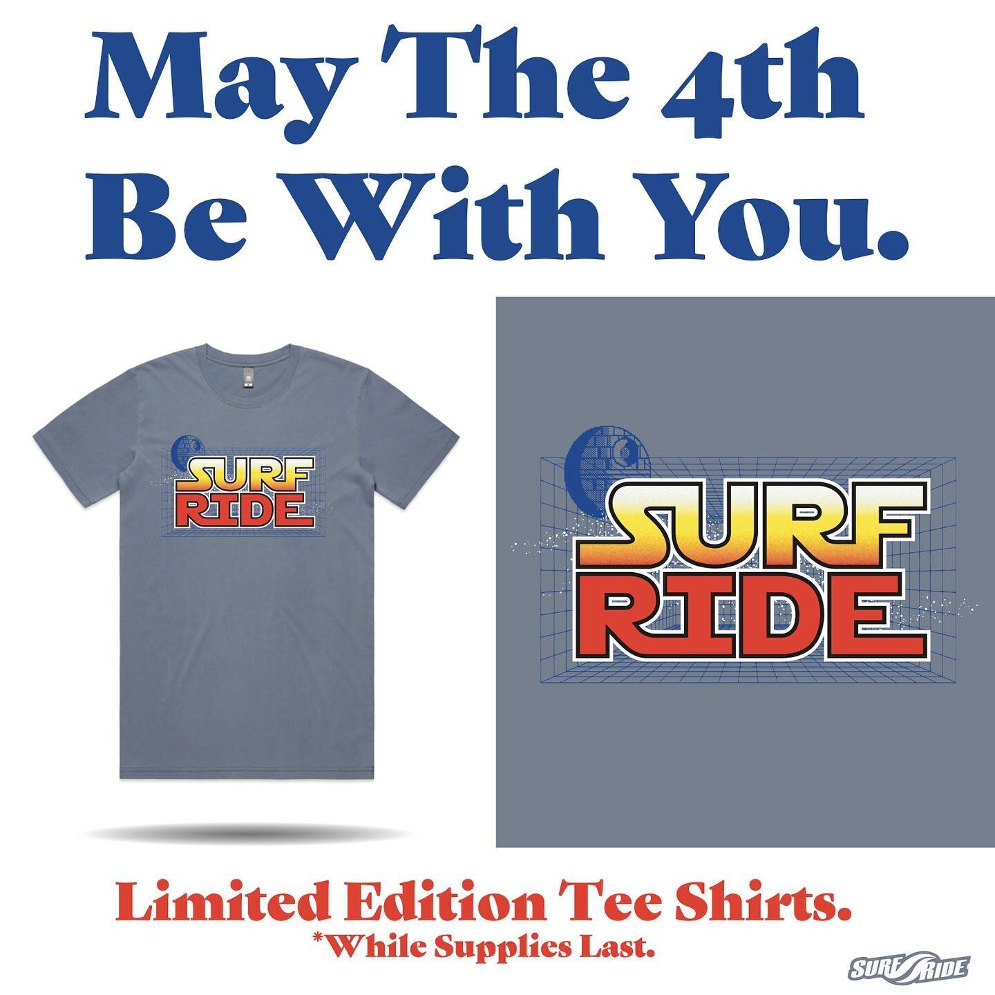 May The 4th Be With You!! 
Limited Edition tees available online and in stores, but hurry because these won&rsquo;t last long!! It&rsquo;s our favorite day of the year and our new favorite design for the day! May The 4th Be With You LIMITED EDITION p