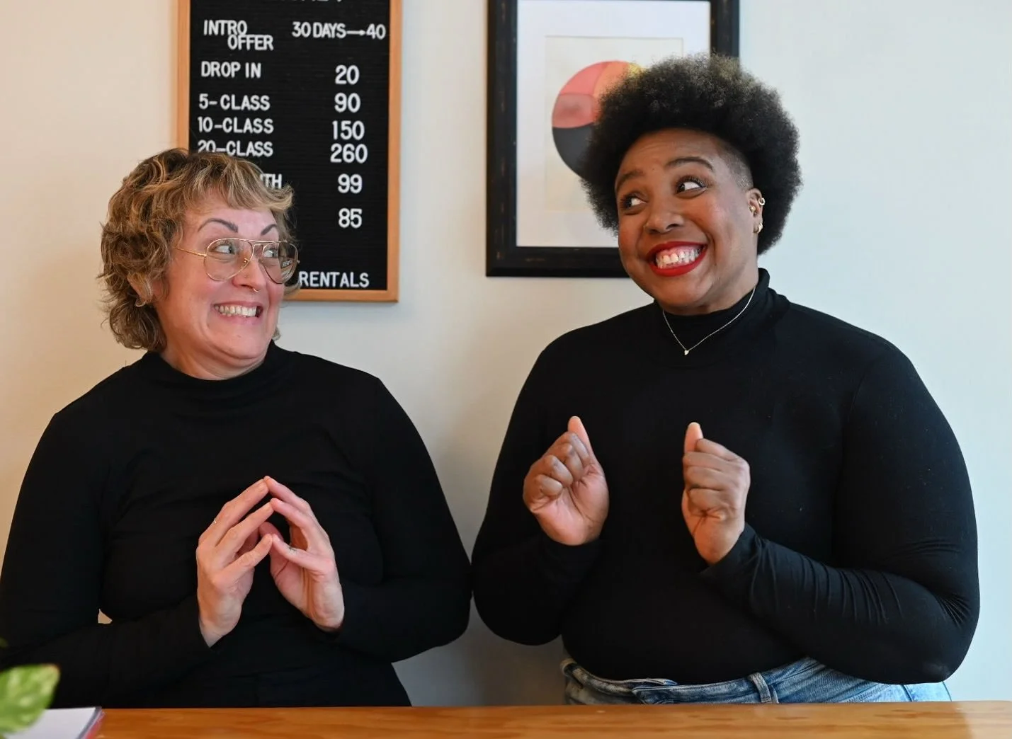 Two Aquarians, one mission:
 Spread the love. Smash the status quo. Get everyone to yoga.

We&rsquo;re vibing extra high because&hellip; 20% OFF 5, 10 &amp; 20 class packages is happening now through Dec 1st at 11:59pm! (use discount code CLASSPKG20 