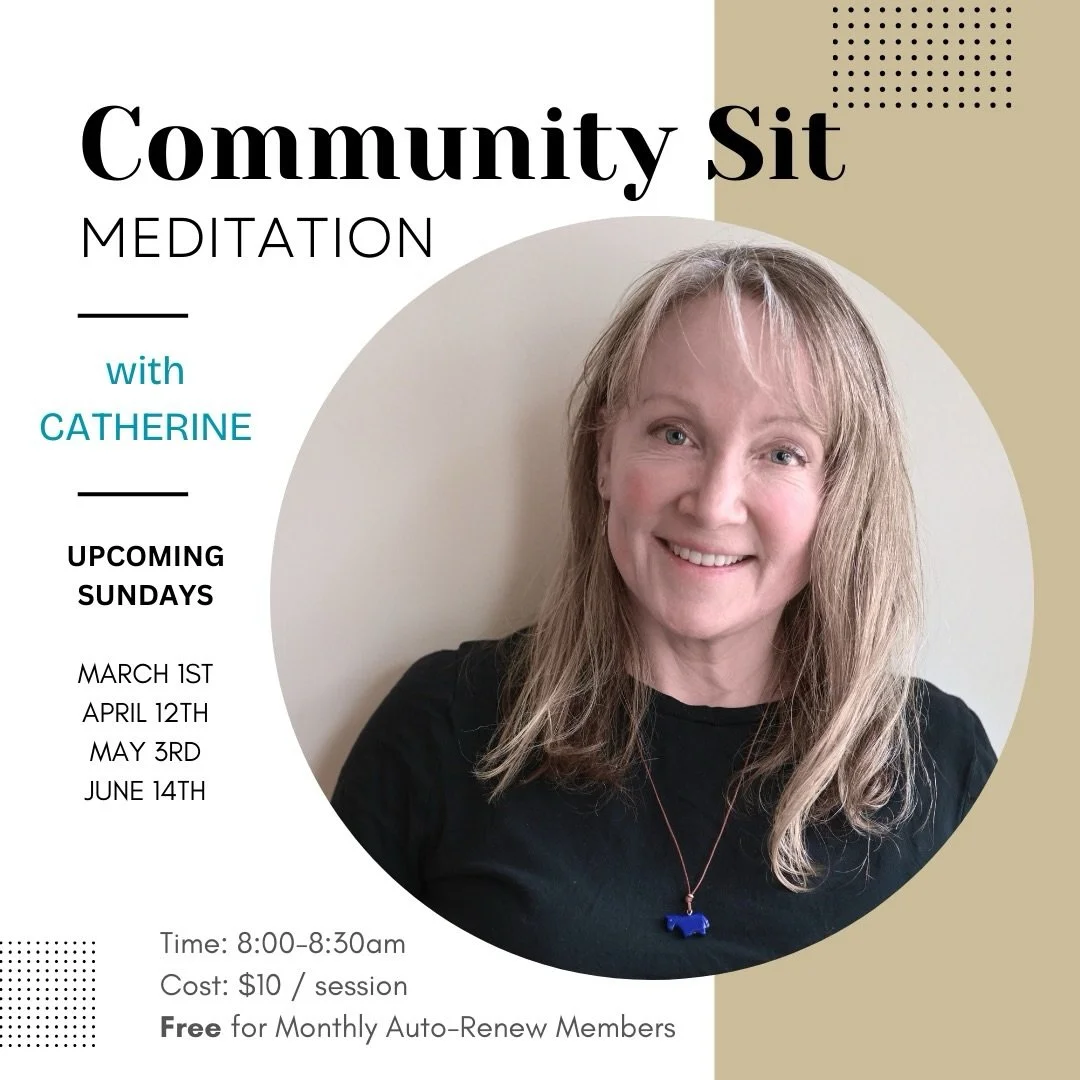 ⚡️ NEW OFFERING ⚡️

Join us once a month at 8:00 AM with @catherine_cook_cottone for a guided meditation practice designed to support and deepen your personal meditation journey. Each session will explore different meditation approaches, offering var