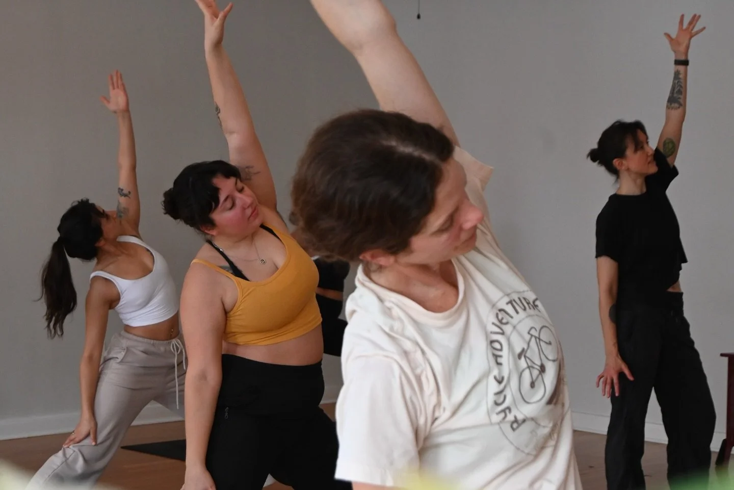 The weekend isn&rsquo;t about doing more&mdash; it&rsquo;s about feeling more.

More breath. More space. More you.

Join us on the mat.

Friday 
7am Heated Vinyasa 60 with @stephbertsch
5:30pm Heated Vinyasa 60 with @buddhacaffe 

Saturday
7:30am Hea