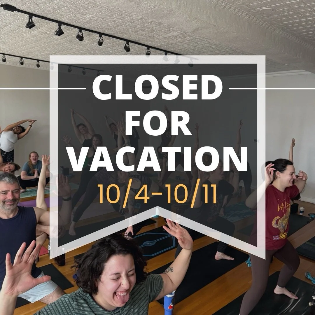 We are taking some time off to rest.

From Sunday, October 4th until Sunday, October 11th, we will be on vacation. There will be no in-person or virtual classes offered during this time. We will not be available by phone or email during this break an