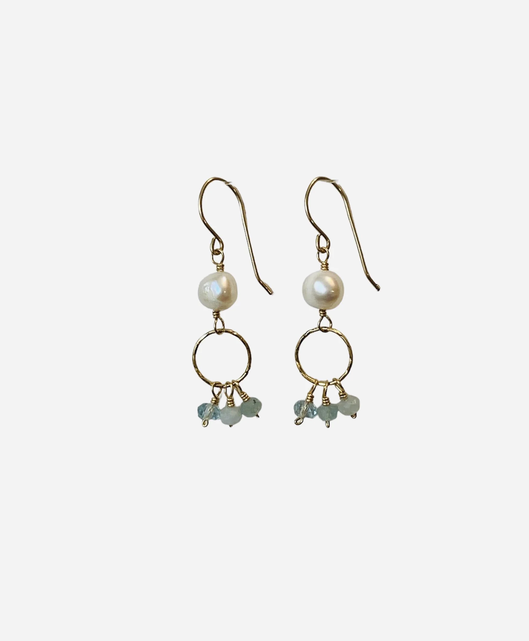 Pearls and Aquamarine