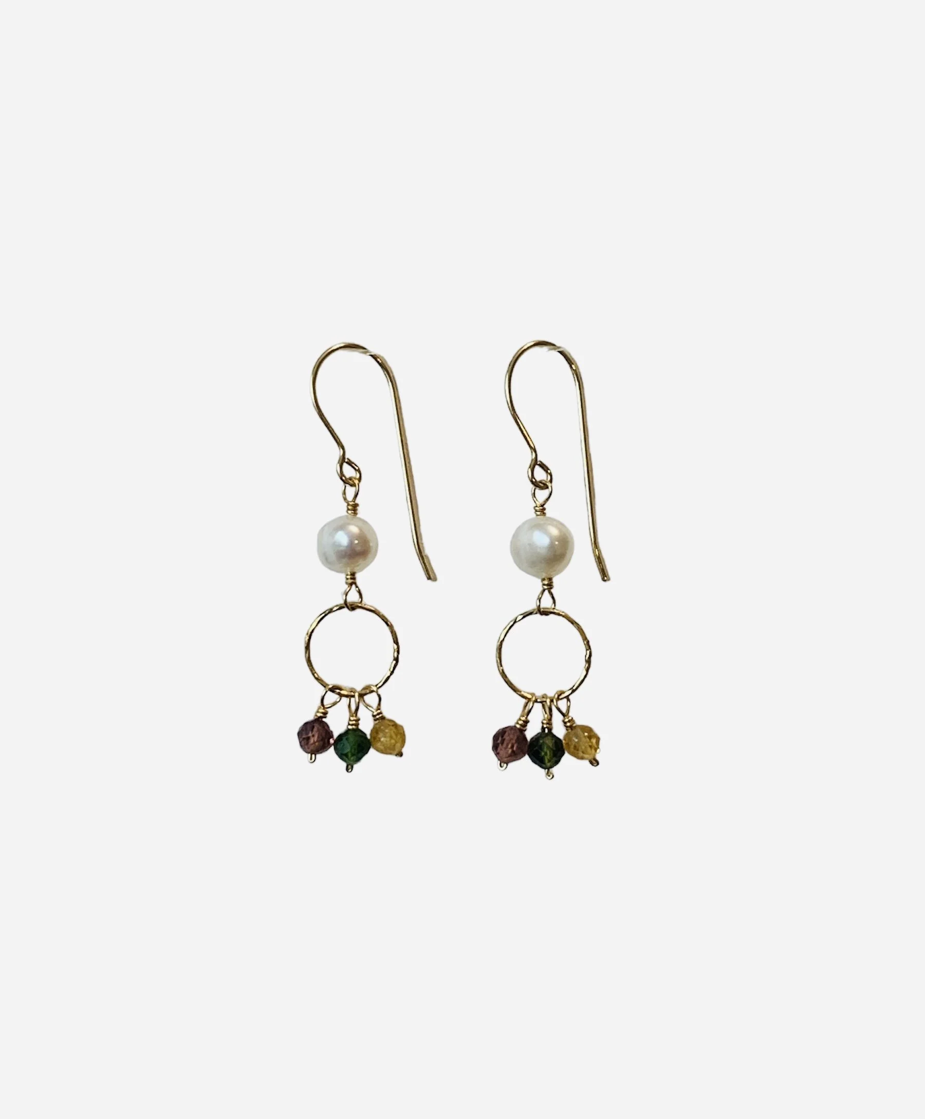 Pearls and Colorful Tourmaline