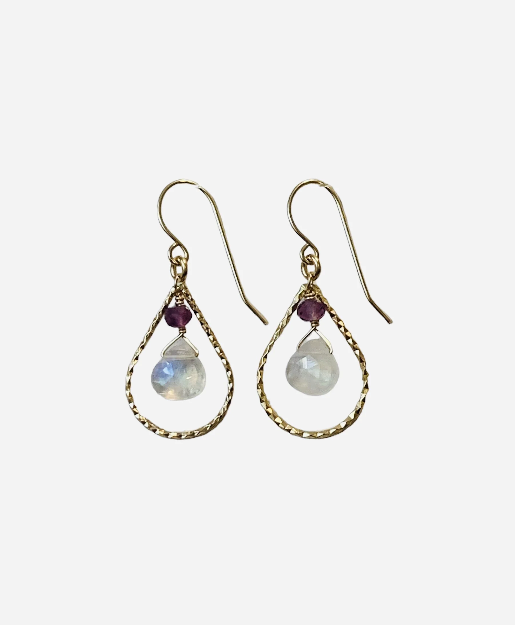 Moonstone and Fluorite Tears