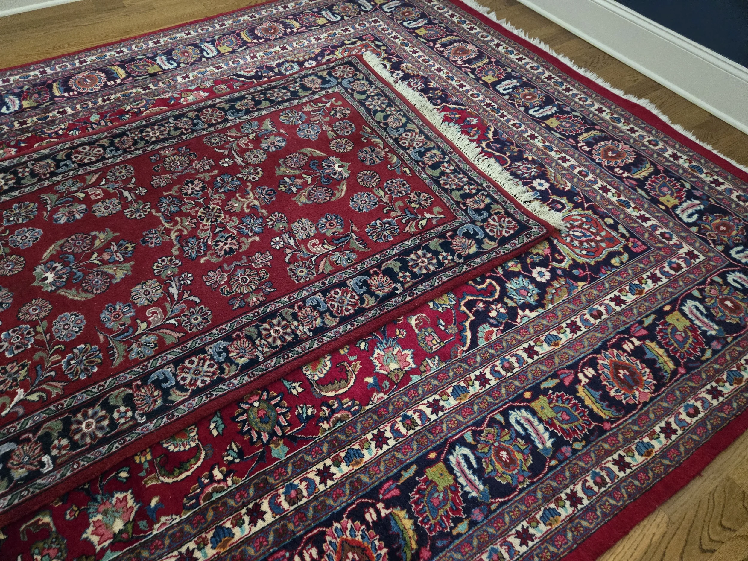 Area rug cleaning by CitruSolution in a Marietta GA home