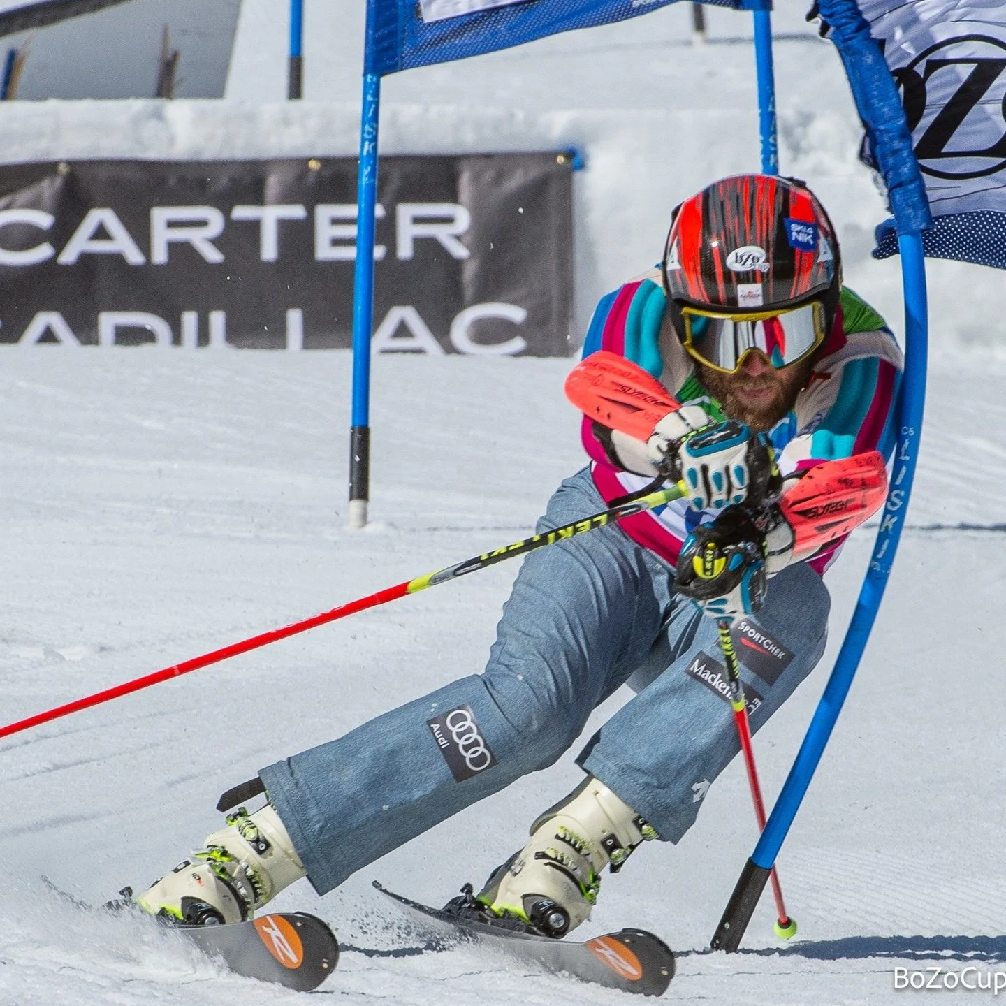 Last year's Bozocup PRO champion (you can also race Amateur or Masters) LP Helie. His helmet sticker says it all &quot;BOZO&quot;. 
See you April 19th, 2025.