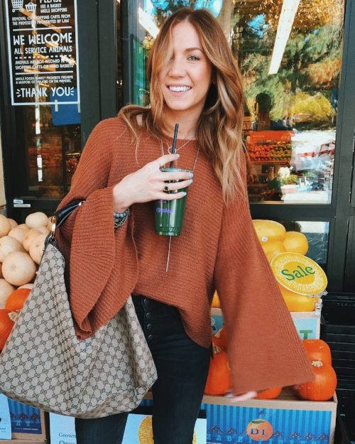 I think I've worn this one nearly every day since I bought it. I don't know if I love the sleeves more, or this rust color that I'm SO obsessed with this fall.
