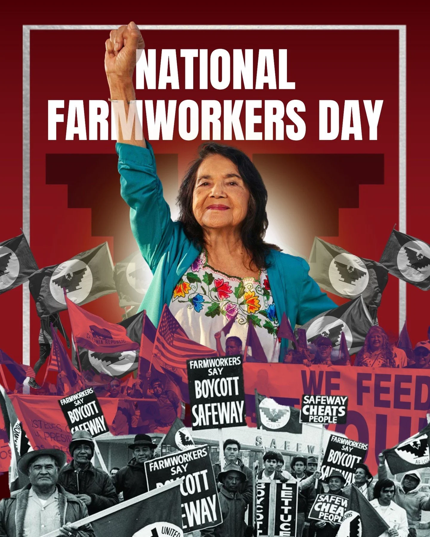 Today, we recognize the National Farmworkers Movement, honor the work of Dolores Huerta, and uplift survivors. While today is painful, we must never forget the important work still to be done, ensuring fair pay and safe working conditions for farmwor