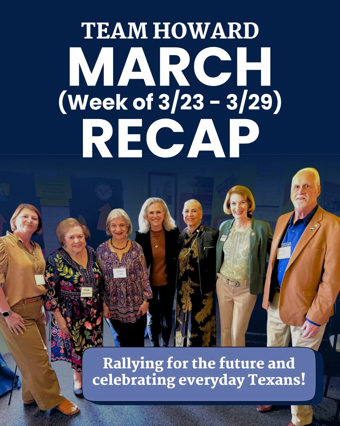 Last week, Rep. Howard remained busy celebrating everyday Texans. First, she joined the txretiredteachers Austin Chapter's luncheon to celebrate their 74th Anniversary, then she discussed policy with nursing students from @utmbson at the Capitol.
Rep