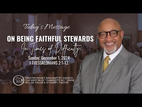 On Being Faithful Stewards In Times of Difficulty