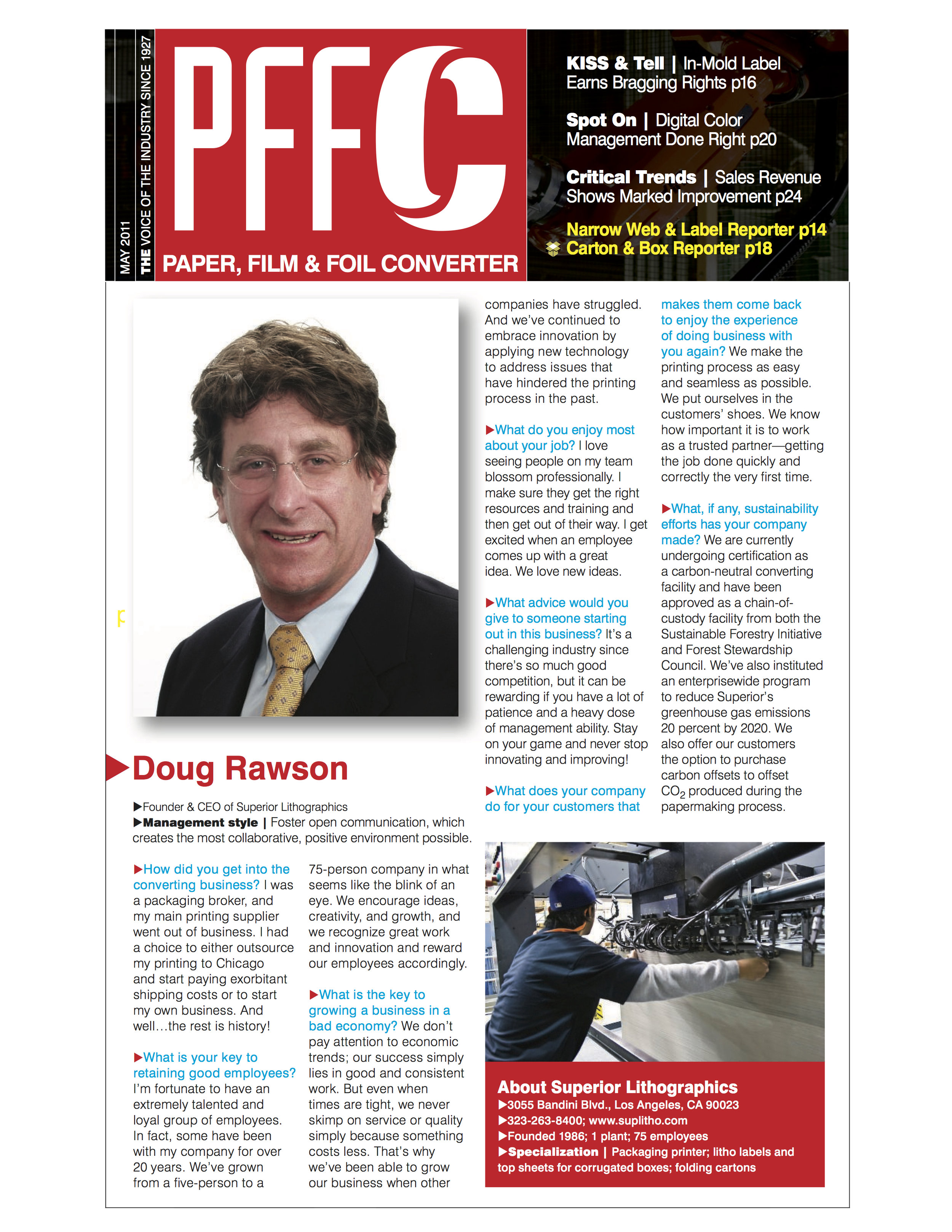 Paper, Film, and Foil Converter Article