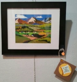 Sunset Valley, acrylic on paper by Kate Wolf of Scotia