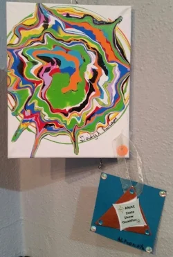 Colors, an acrylic by Daisy Burson of Ord.
