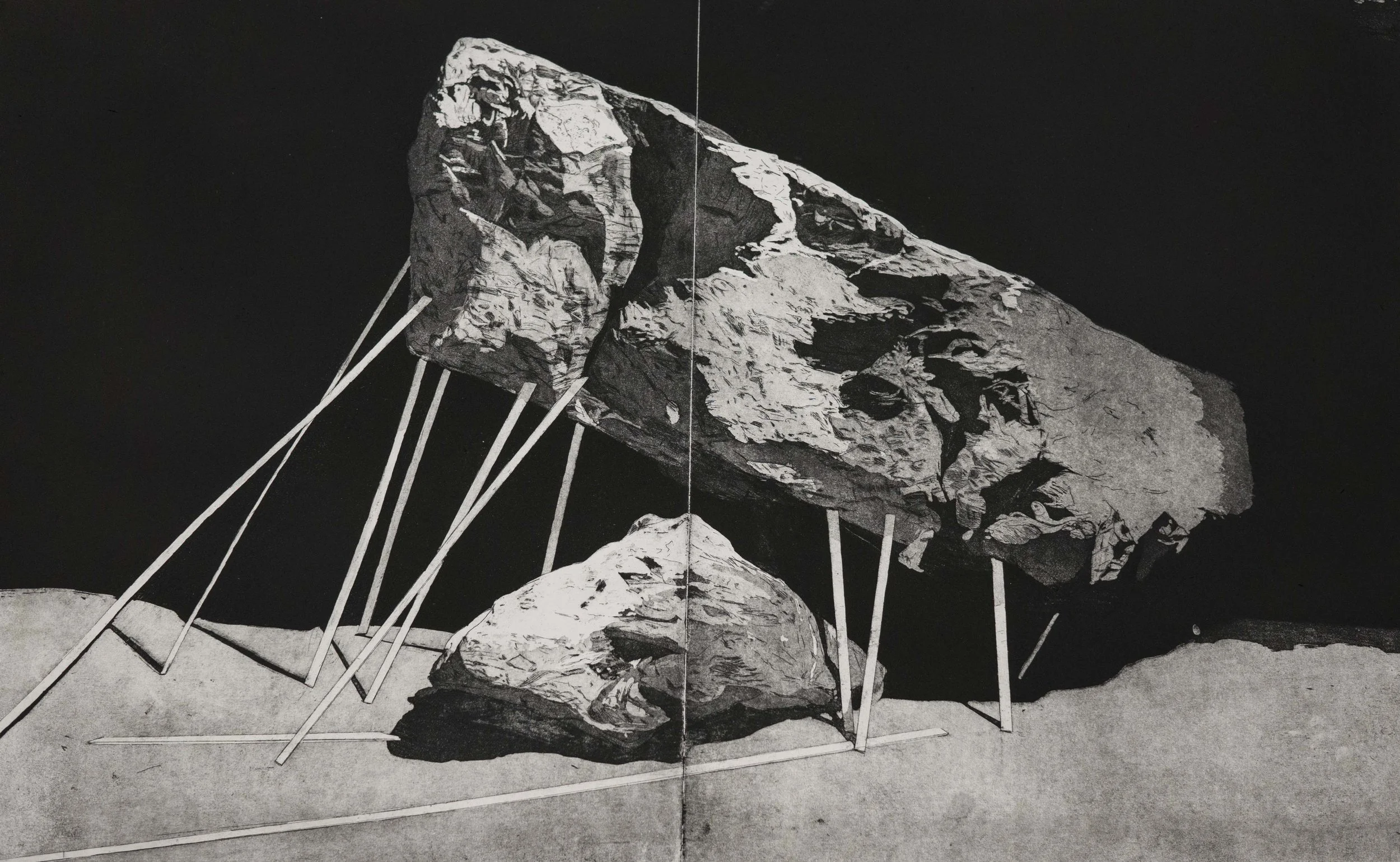 Transference Intaglio 22” x 36” 2018