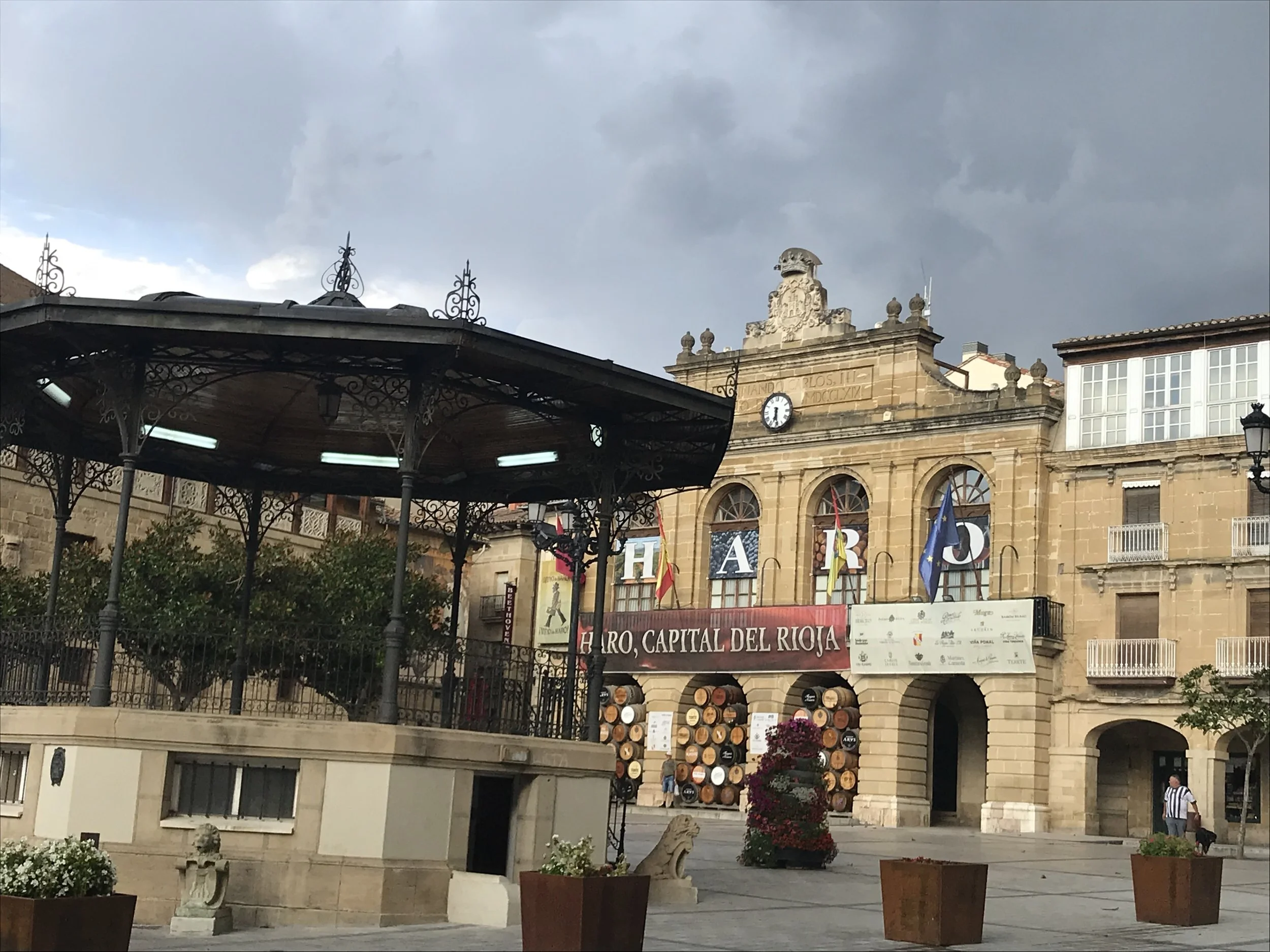 Haro’s main square is a love letter to wine.