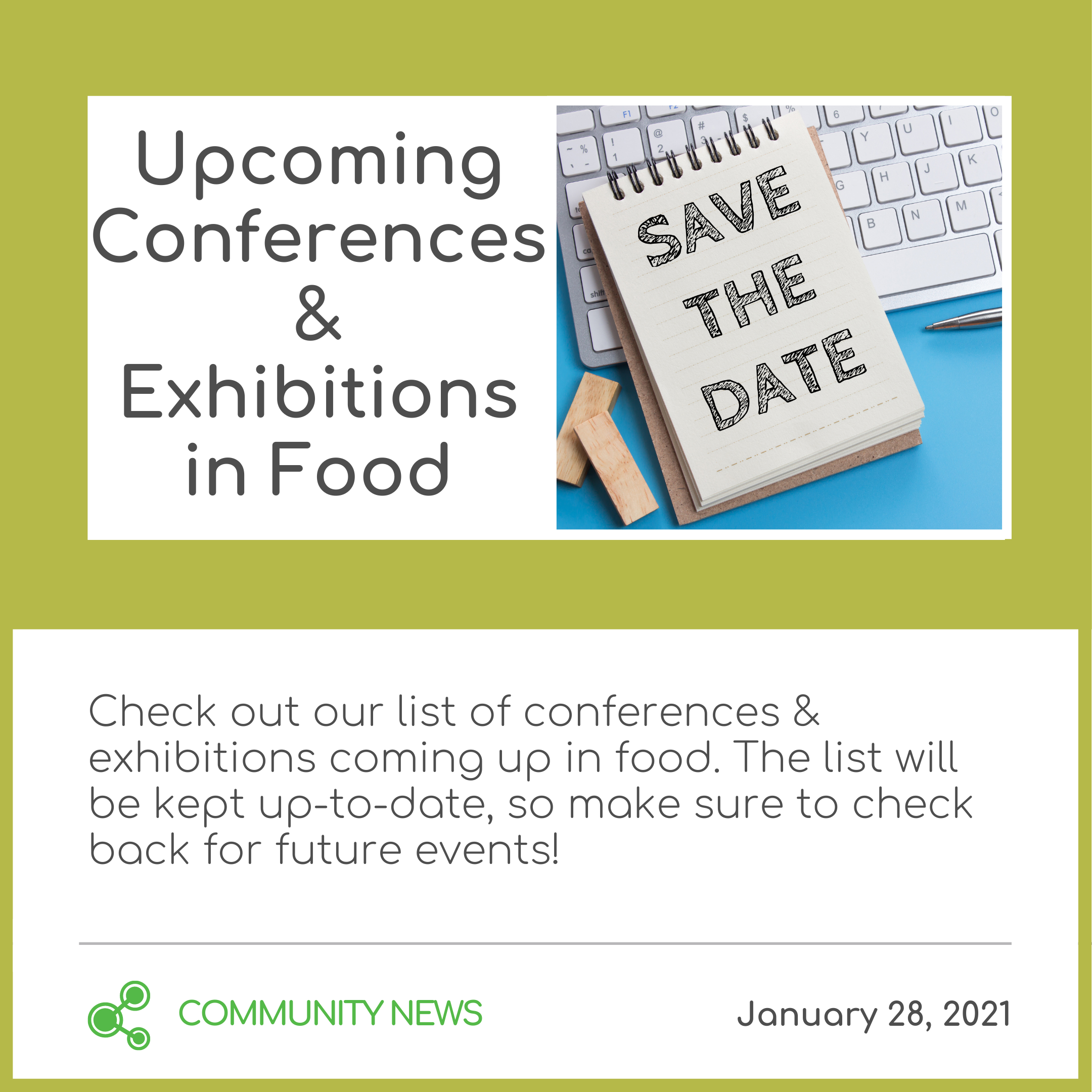 Upcoming Conferences &amp; Exhibitions in Food