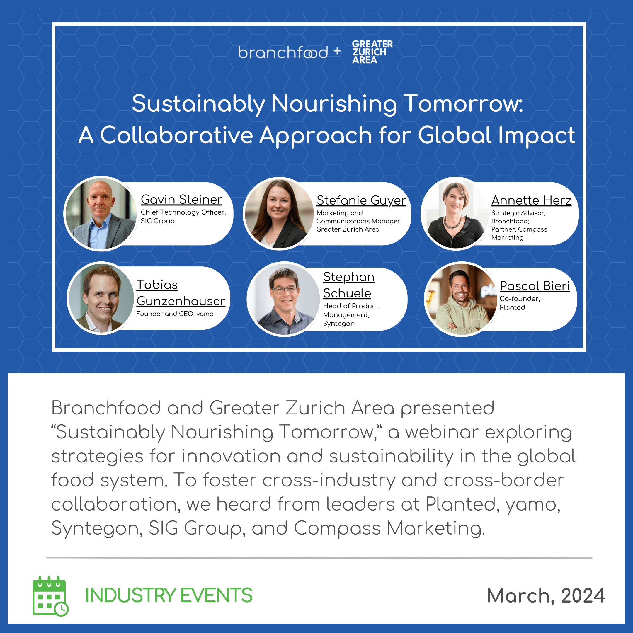 Our Webinar, Sustainably Nourishing Tomorrow, Showcased Leading Sustainability Initiatives in the Food Industry