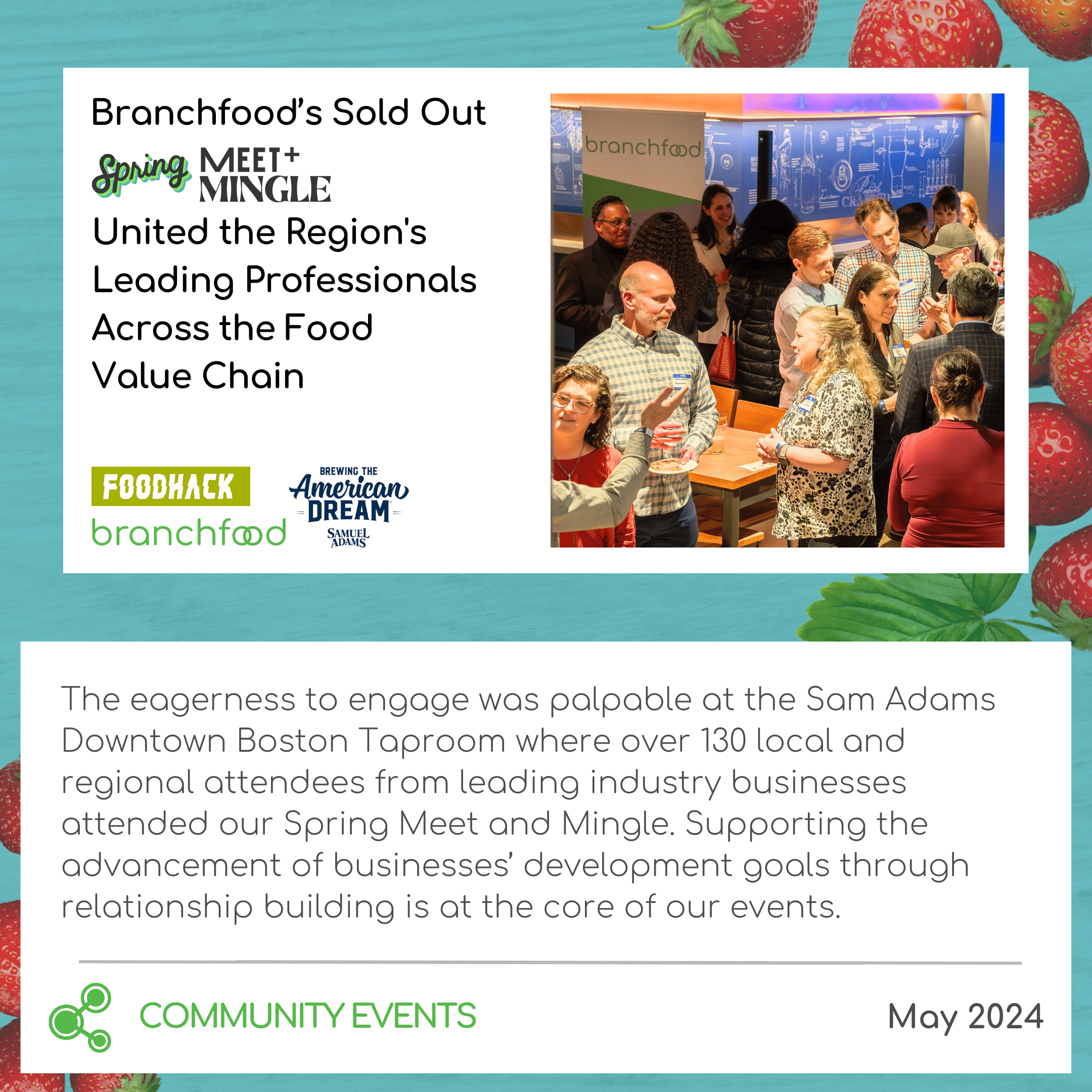 Branchfood's Annual Spring Meet &amp; Mingle United the Region's Leading Professionals Across the Food Value Chain